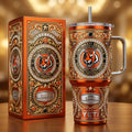 Cincinnati Bengals 40oz Tumbler with Lid and Straw