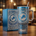 Detroit Lions 40oz Tumbler with Lid and Straw