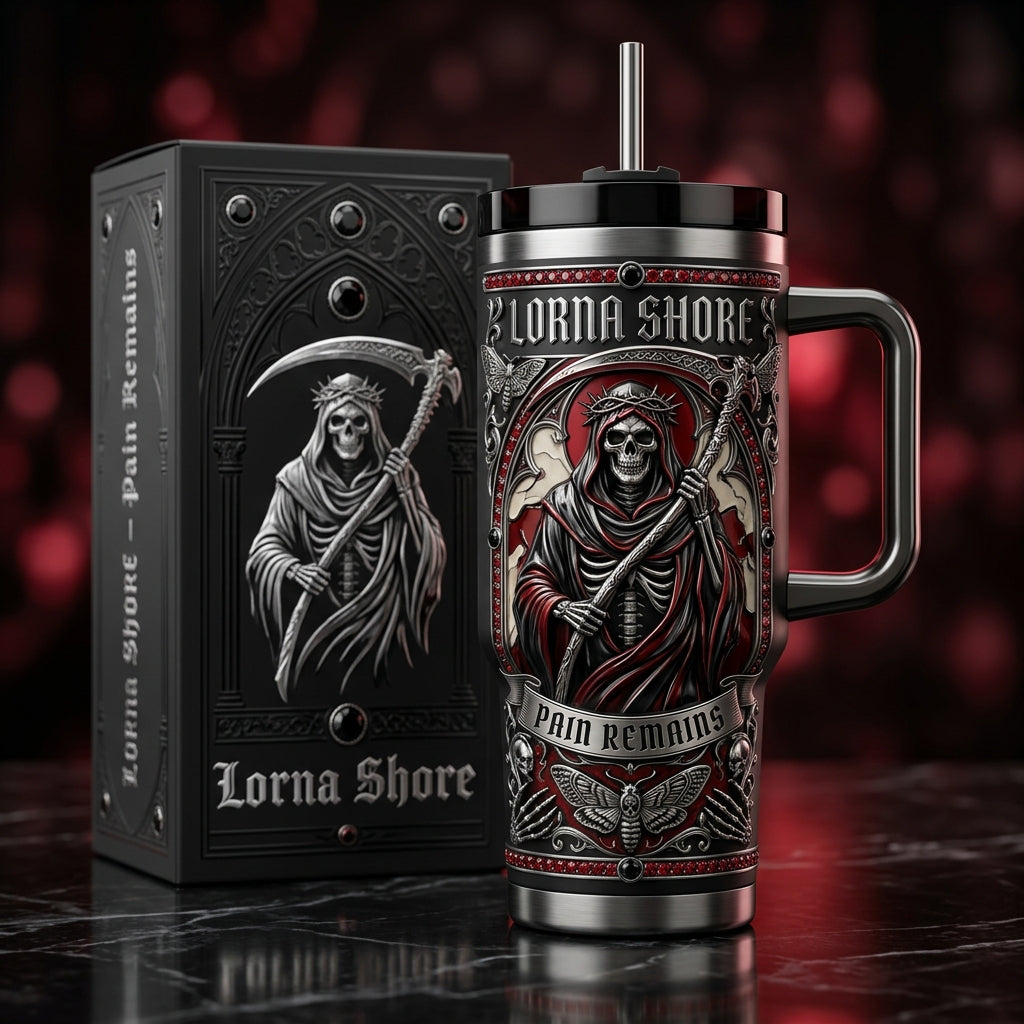 Lorna Shore 40oz Tumbler with Lid and Straw