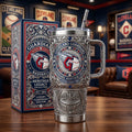 Cleveland Guardians 40oz Tumbler with Lid and Straw