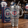 Minnesota Twins 40oz Tumbler with Lid and Straw