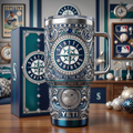 Seattle Mariners 40 oz Tumbler with Handle and Lid