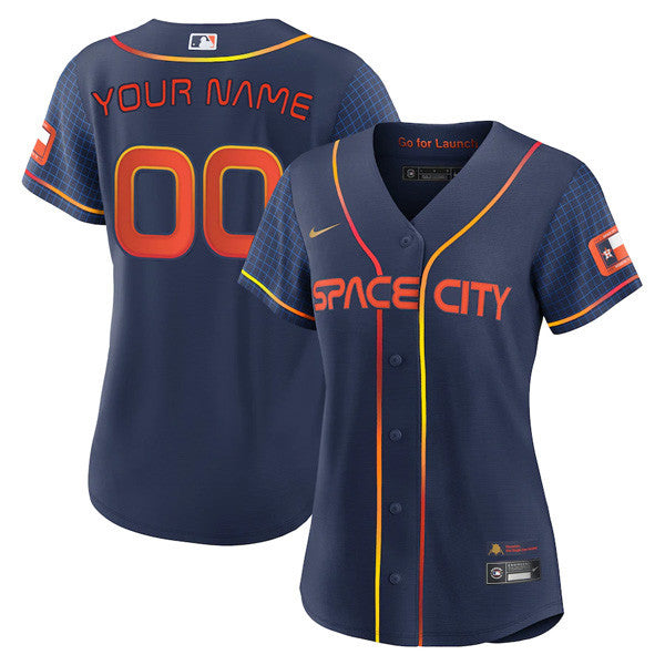 Houston Astros Space City Custom Name & Number Jersey – All Stitched