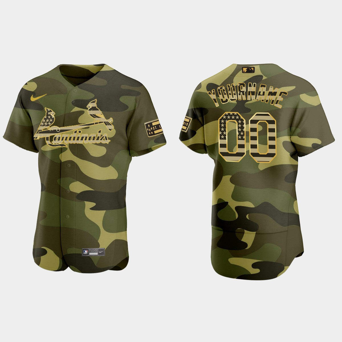 St. Louis Cardinals 2022 Custom Camo Jersey – All Stitched