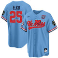 Men's Ole Miss Baseball Champion Patch Cool Base Jersey 2022 – All Stitched