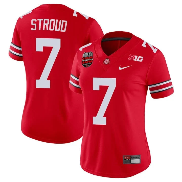 Women's Ohio State Buckeyes Players Jersey - 100th Anniversary Patch
