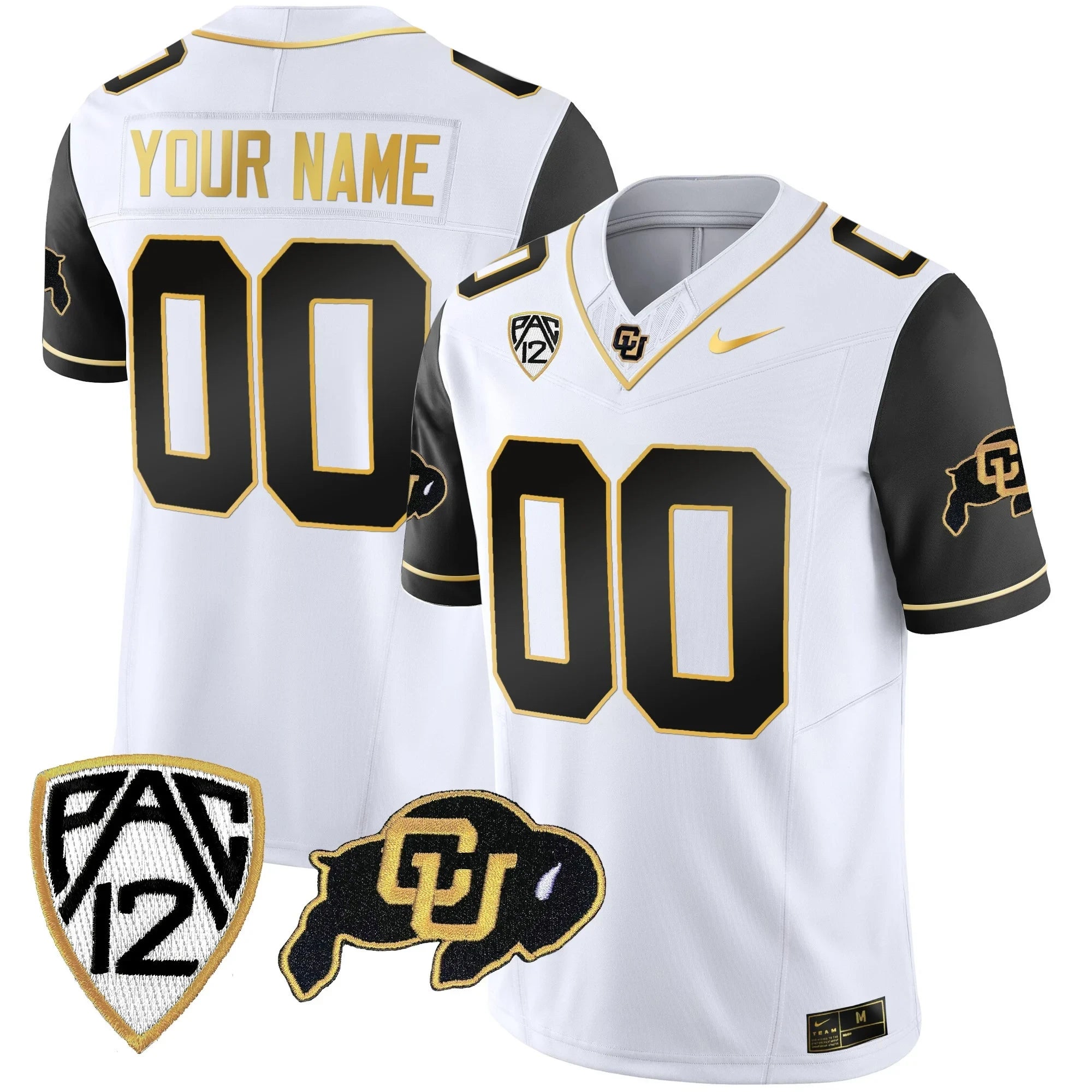 Colorado Buffaloes Vapor Limited Gold Custom Jersey – All Stitched