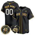 Custom Red Sox Tim Wakefield Memorial Jersey ? All Stitched