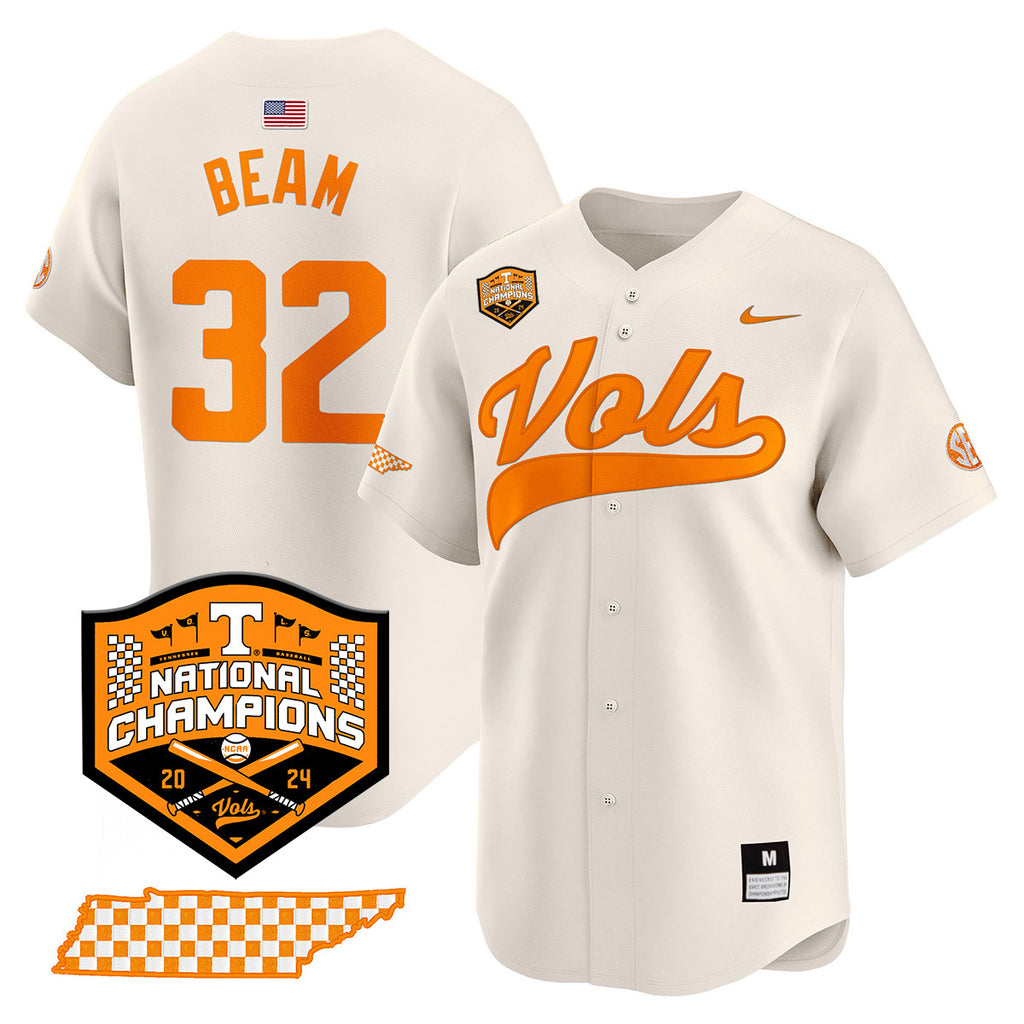 Men's Tennessee Volunteers 2024 National Champions Vapor Premier Limited Jersey - All Stitched