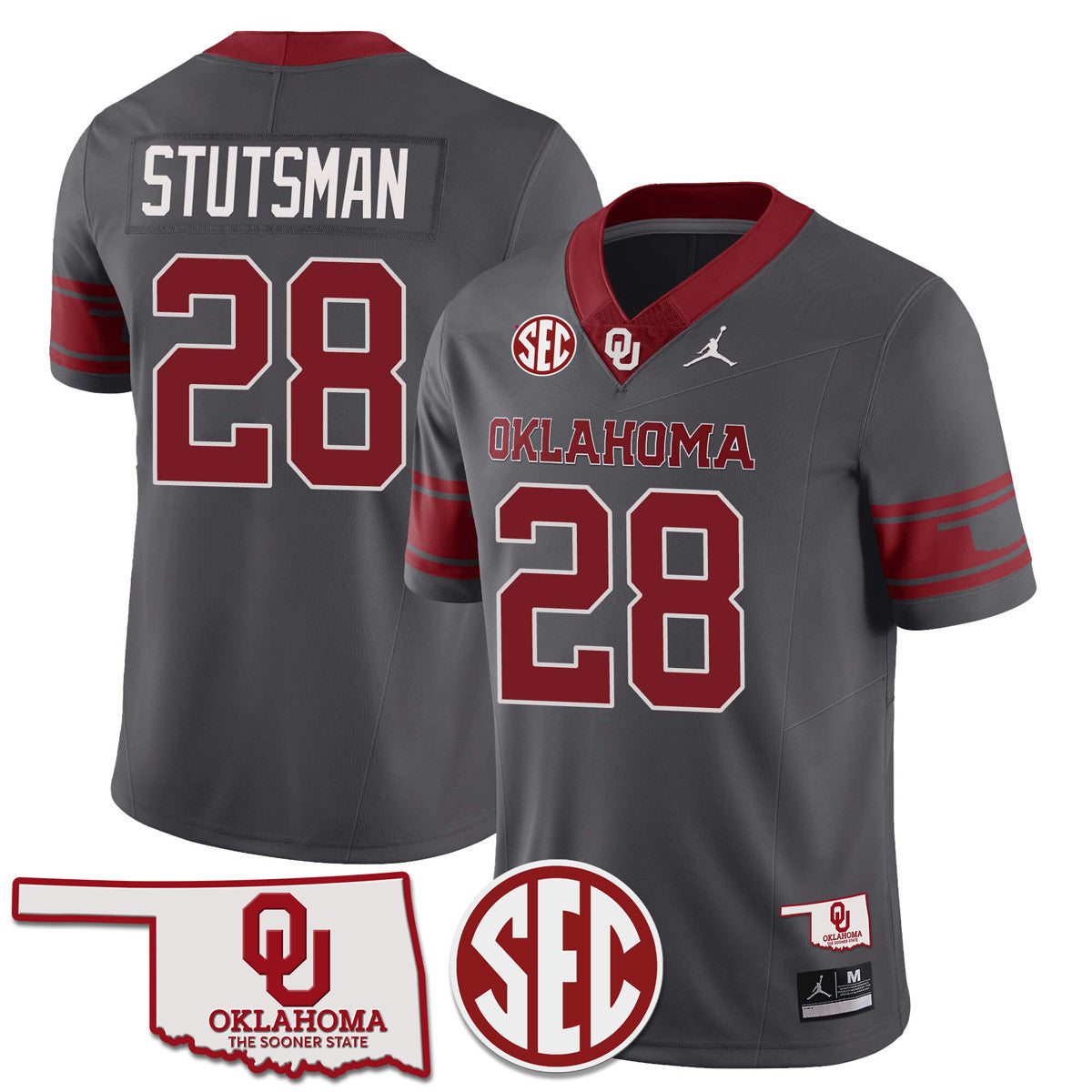 Women's Oklahoma Sooners 2024 Limited Jersey - SEC Patch - All Stitched