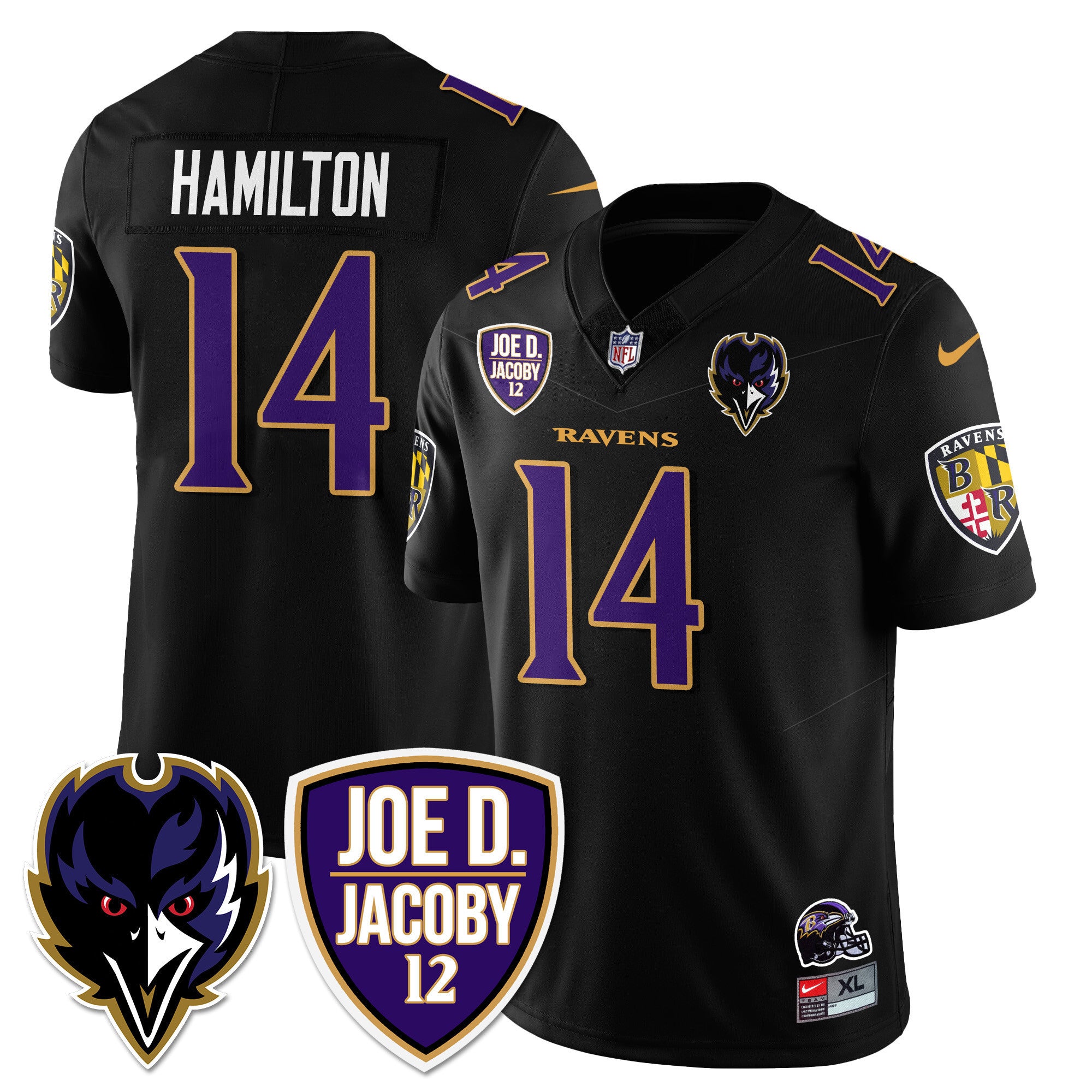 Men's Ravens Purple Rising 2024 Vapor Limited Jersey - All Stitched