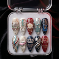 Elvis Presley Handmade Press On Nails | Reusable 3D Nail Set