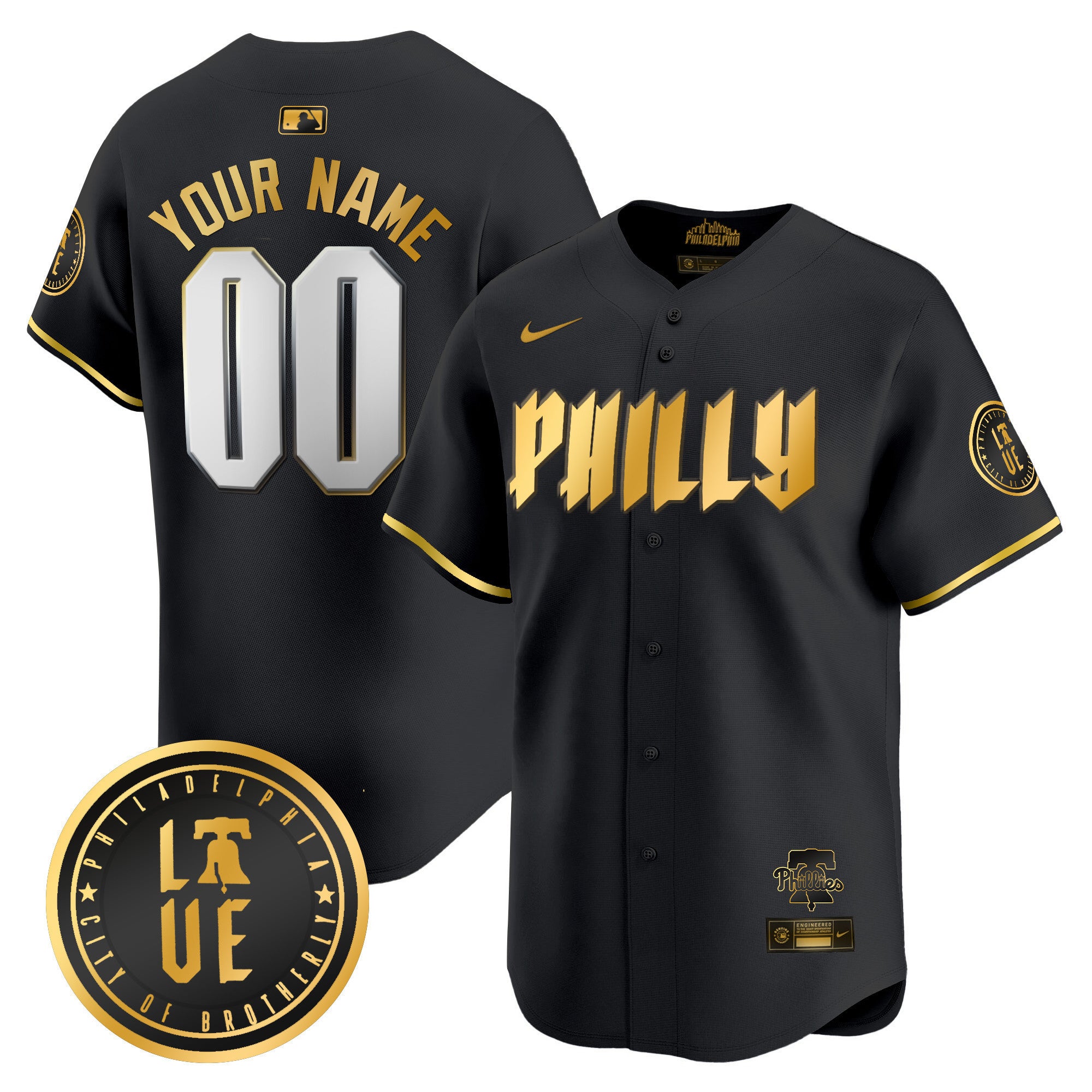 Phillies 2024 City Connect Vapor Premier Limited Custom Jersey - All Stitched