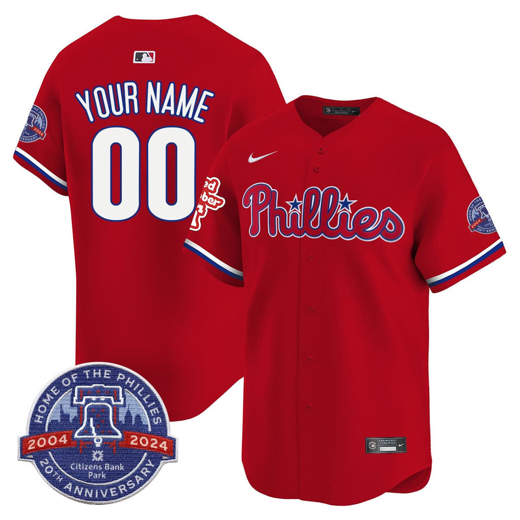 Men's Phillies Citizen Bank Park's 20Th Anniversary Jersey - All Stitched