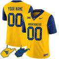 West Virginia Mountaineers 2023 Country Roads Custom Jersey - All Stitched
