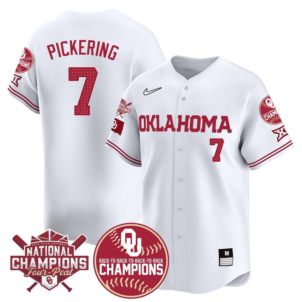 Men's size - Oklahoma Women's Back To National Champions Jersey 406VTTLJS002 - All Stitched