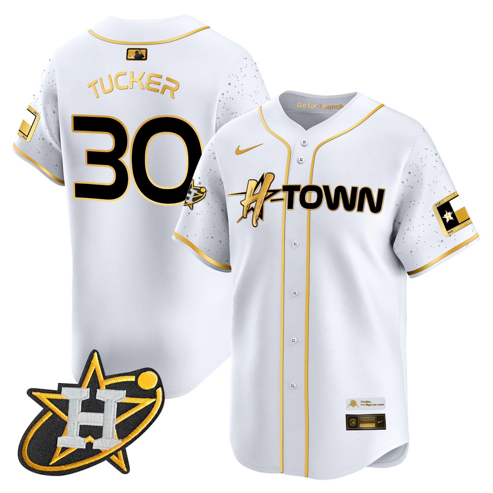 Men's Astros 2024 Space City H-Town Vapor Premier Limited Jersey - All Stitched
