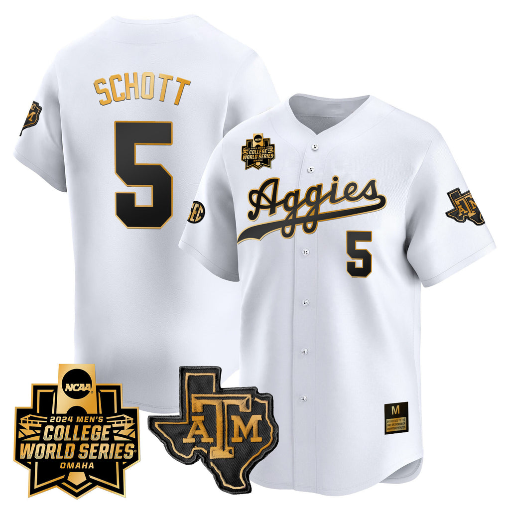 Men's Texas A&M Aggies 2024 College World Series Vapor Premier Limited Jersey - All Stitched