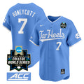 Men's North Carolina Tar Heels 2024 College World Series Vapor Premier Limited Jersey - All Stitched