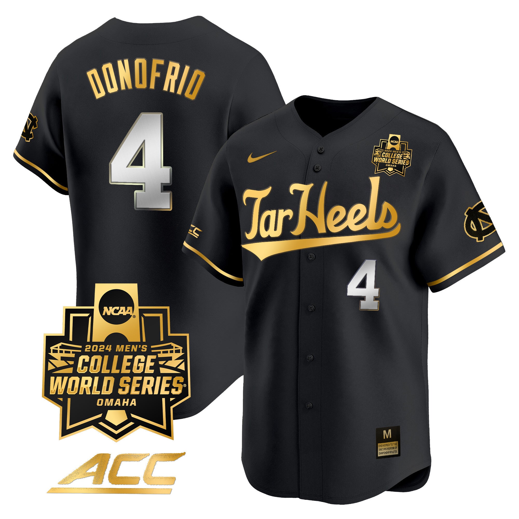Men's North Carolina Tar Heels 2024 College World Series Vapor Premier Limited Jersey - All Stitched