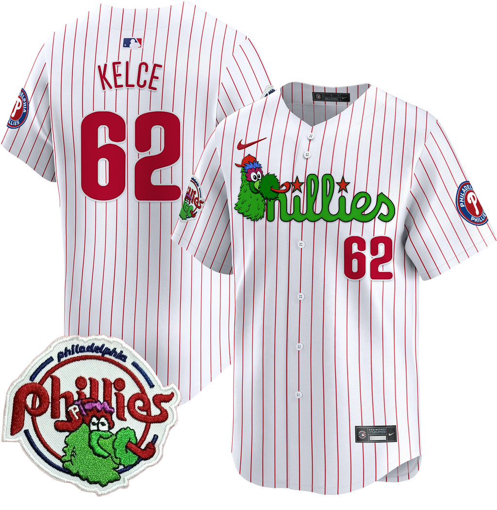 Men's Phillies Phanatic Patch Vapor Premier Limited Jersey V3 - All Stitched