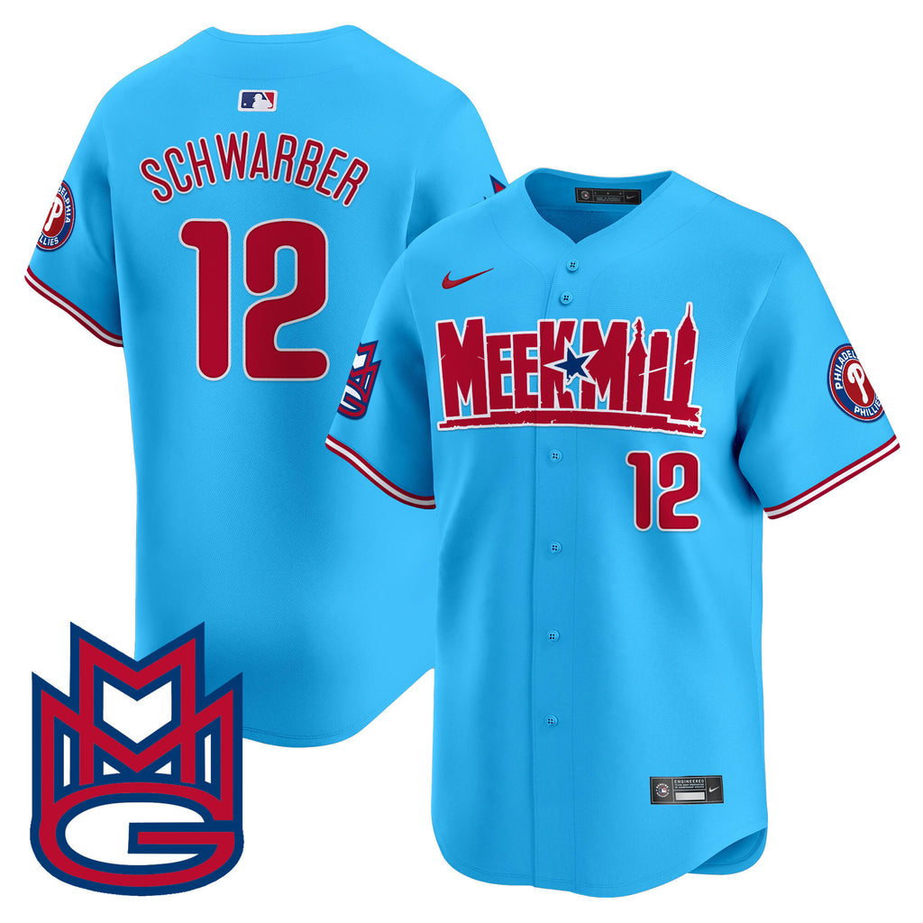 Men's Phillies Meek Mill Vapor Premier Limited Jersey - All Stitched