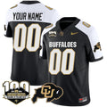 Colorado Buffaloes 100 Seasons Patch Vapor Limited Custom Jersey - All Stitched