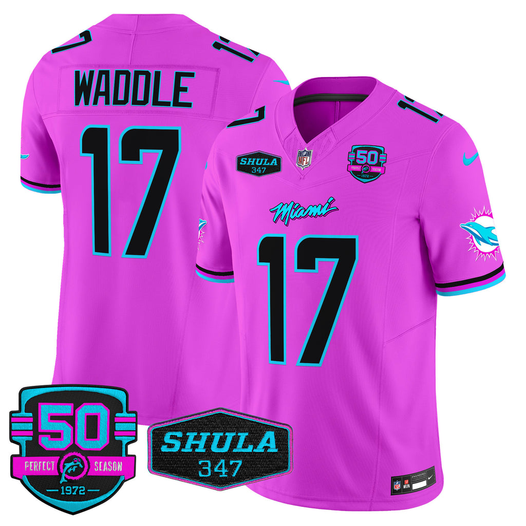 Men's Dolphins Miami Vice Vapor Limited Jersey V4 - All Stitched