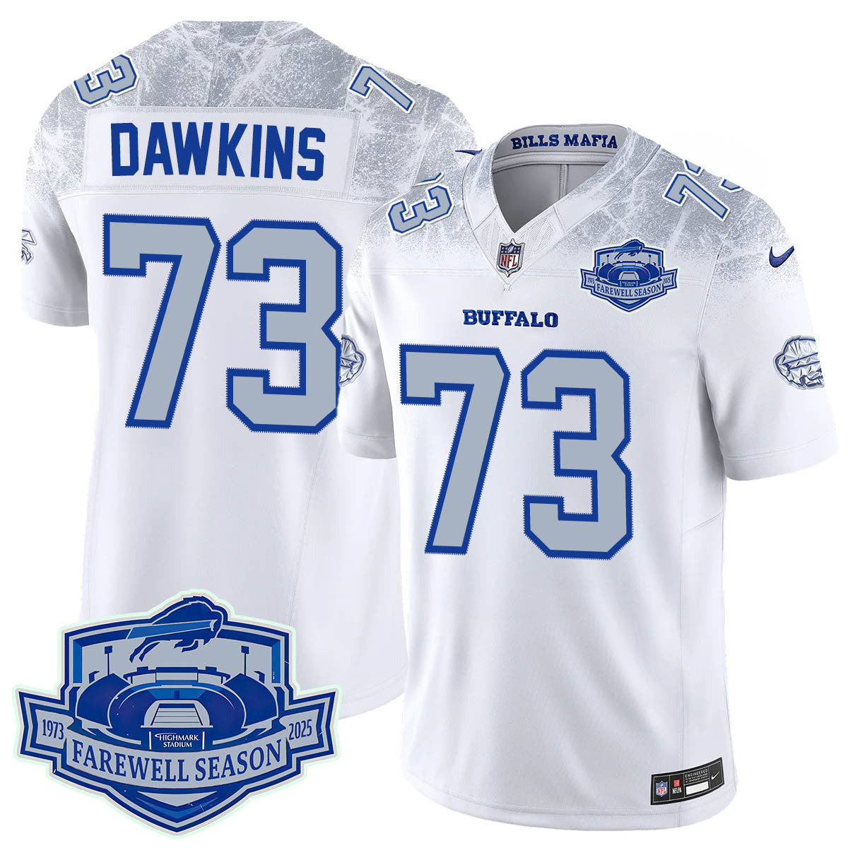Buffalo Bills 2025 Jersey All Stitched - Farewell to Highmark Stadium