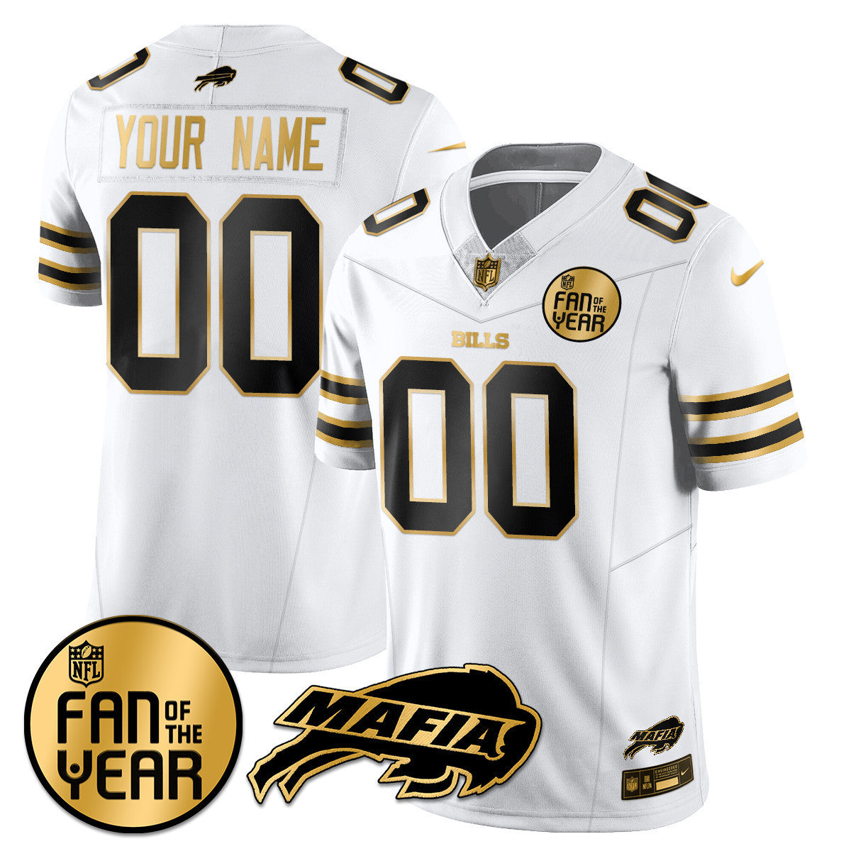 Men's Buffalo Bills "Fan Of The Year" Jersey - All Stitched