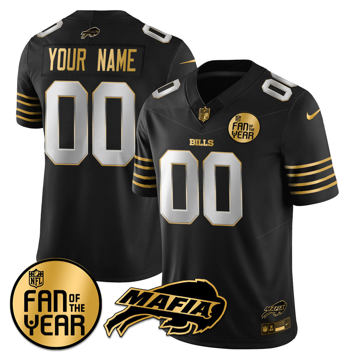 Women's Buffalo Bills "Fan Of The Year" Jersey - All Stitched