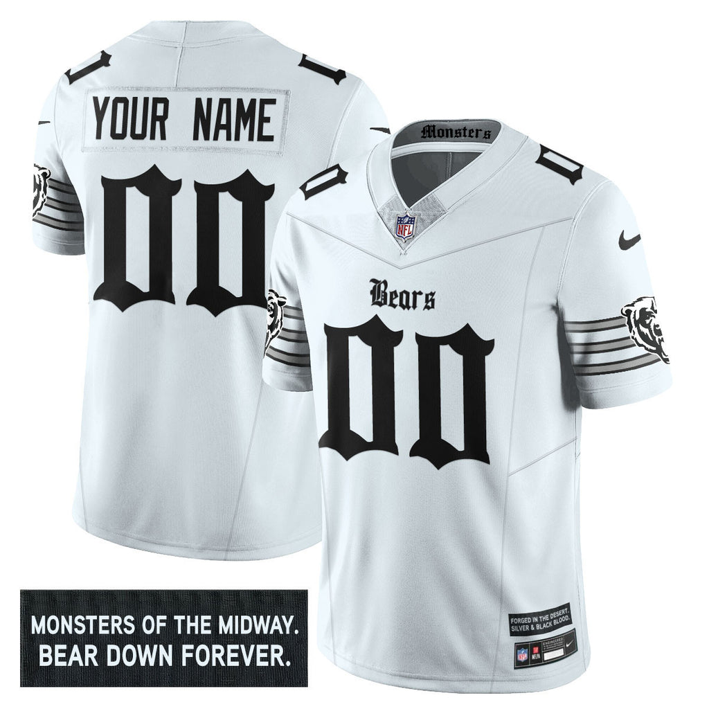 Men's Chicago Bears 'Gothic Monsters Edition' Vapor Limited Jersey - All Stitched