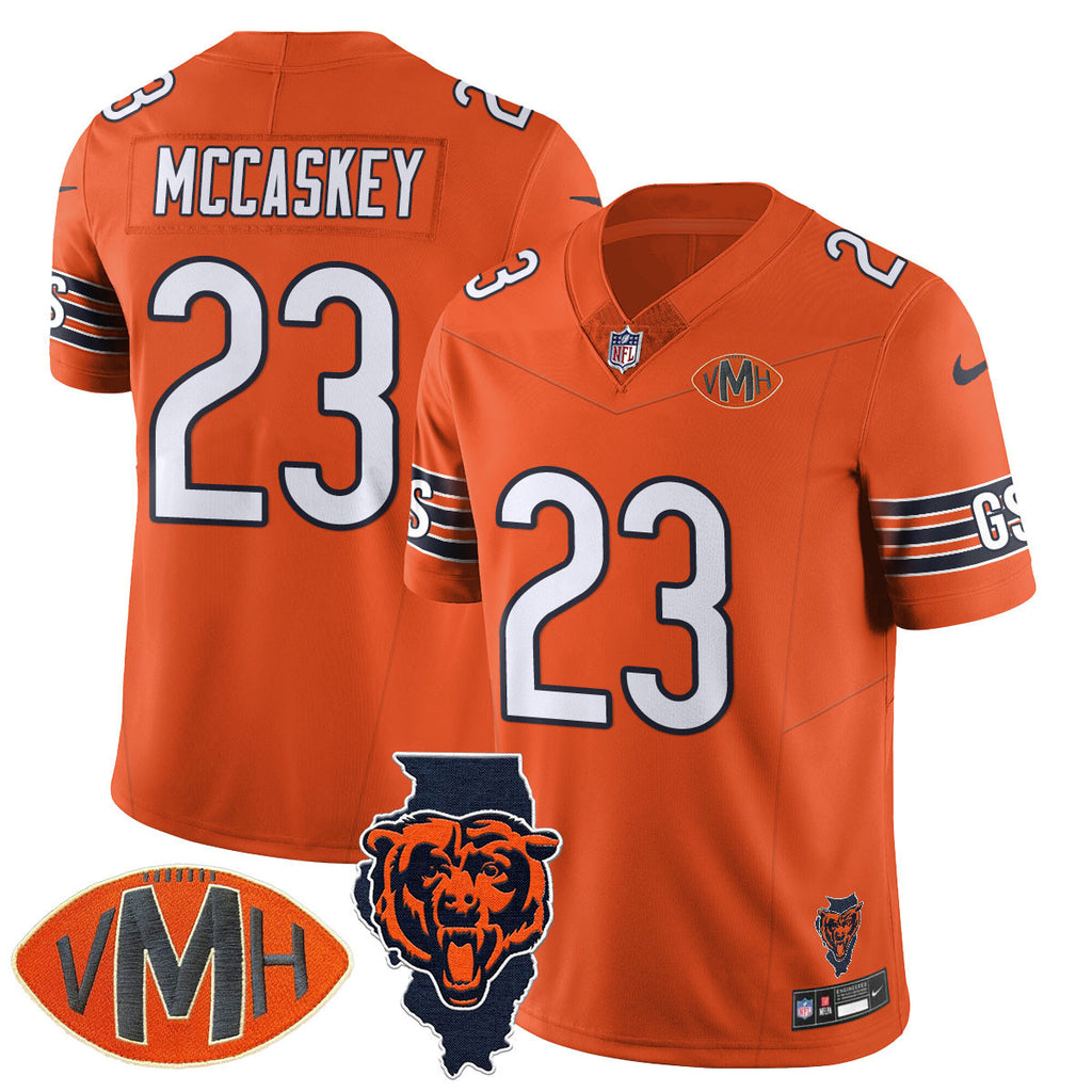 Custom Chicago Bears Honor Virginia Halas McCaskey Jersey - All Stitched