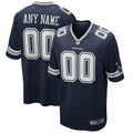 Custom Dallas Cowboys Navy Jersey – All Stitched