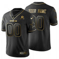 Dallas Cowboys Custom Name and Number Black Gold Jersey – All Stitched