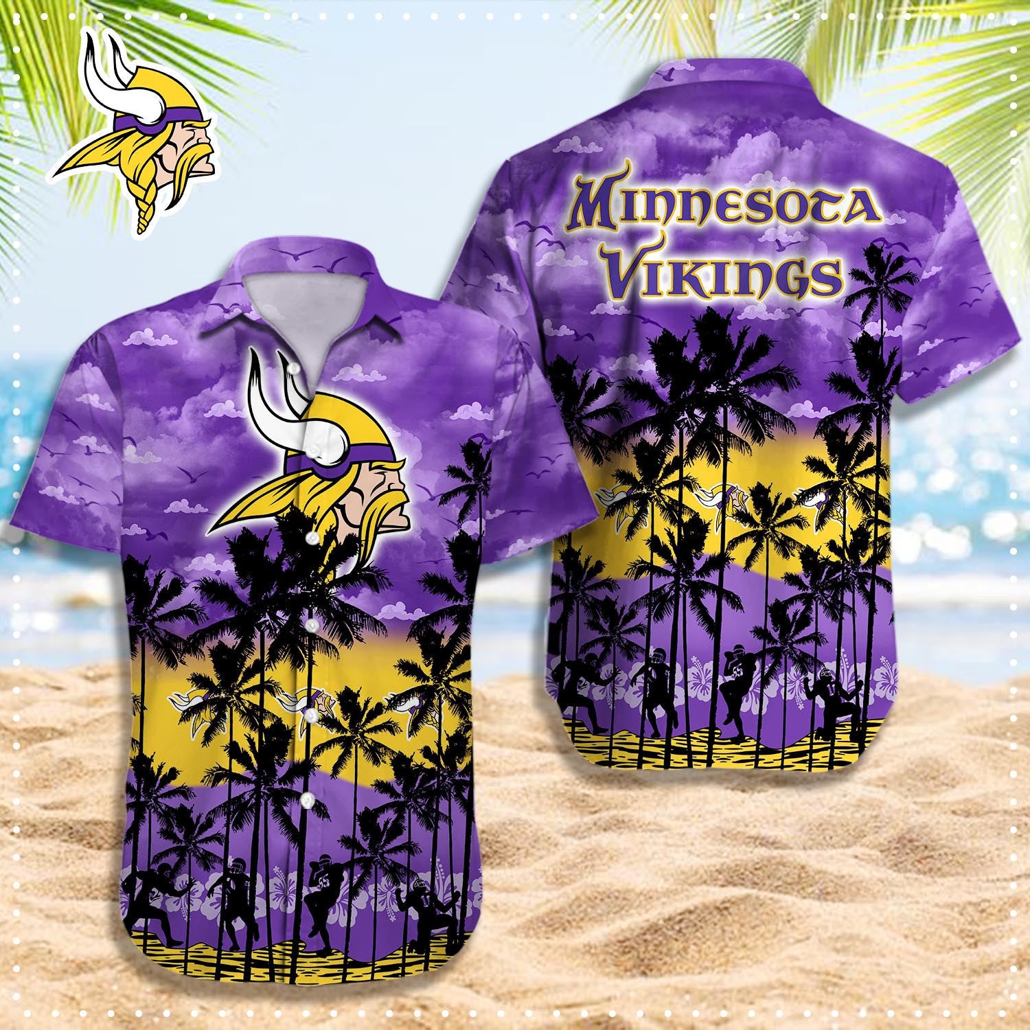 Minnesota Vikings NFL-Hawaii Shirt T-48408