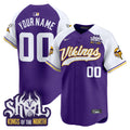 Minnesota Vikings King Of The North Patch Throwback Vapor Premier Limited Custom Jersey - All Stitched