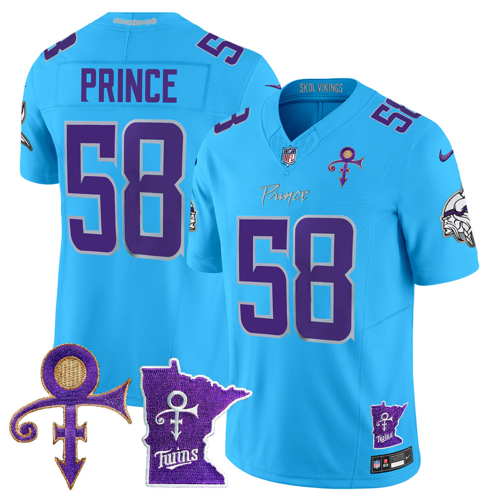 Men's Minnesota Vikings 2024 Prince Vapor Limited Jersey V2 - All Stitched