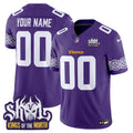 Minnesota Vikings King Of The North Patch Vapor Limited Custom Jersey V2 - All Stitched