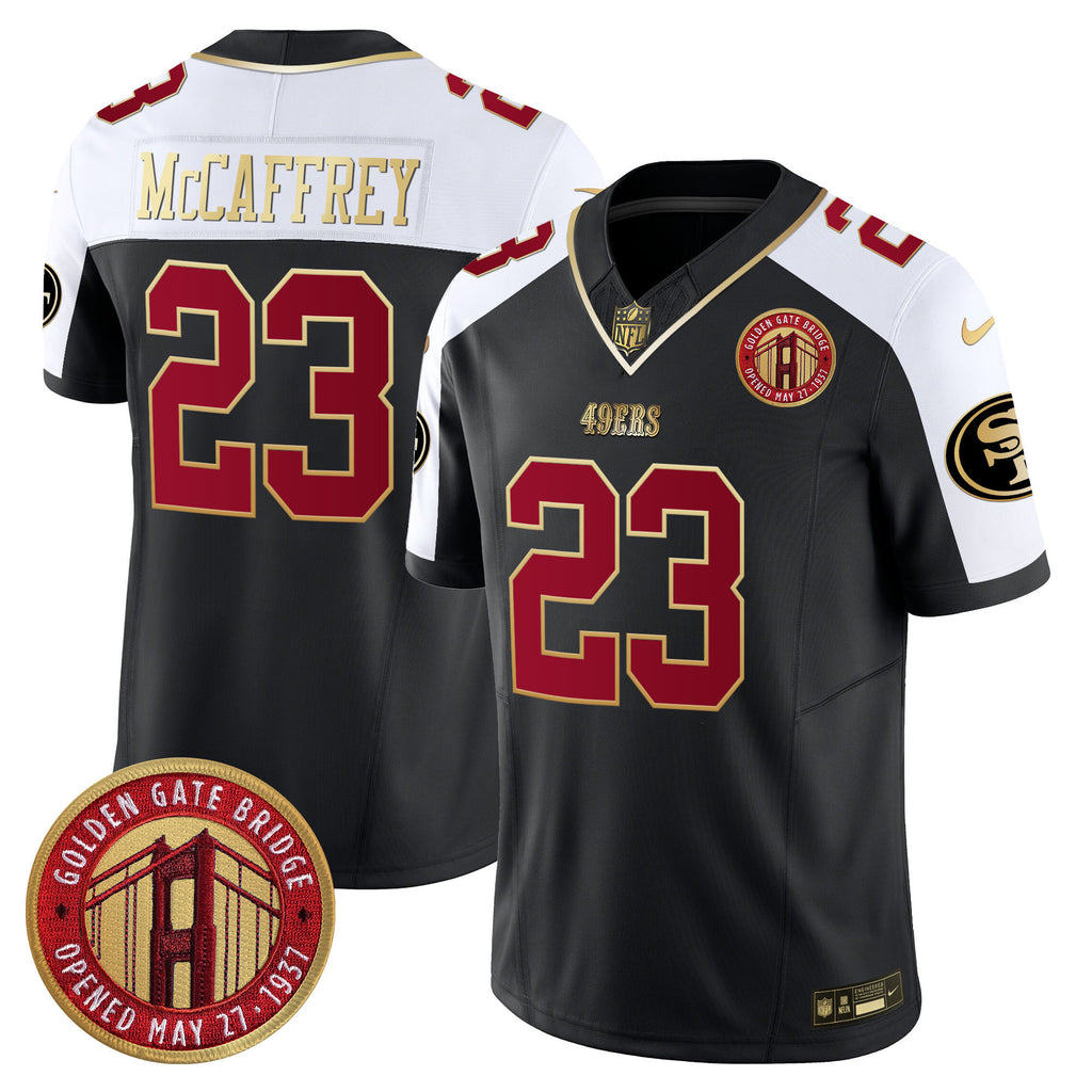 Men's 49ers Golden Gate Bridge Patch Vapor Limited Jersey - All Stitched
