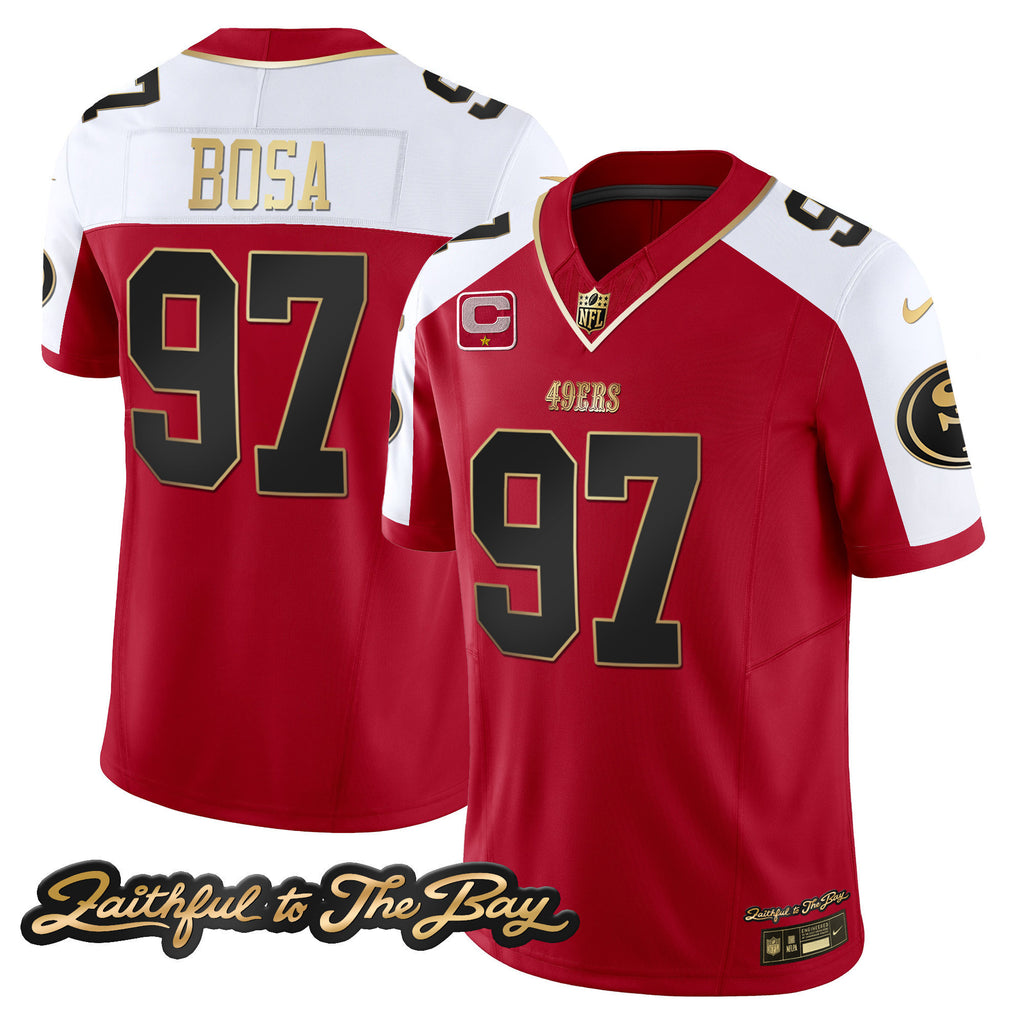 Men's 49ers Faithful To The Bay Patch Vapor Limited Jersey V3 - All Stitched