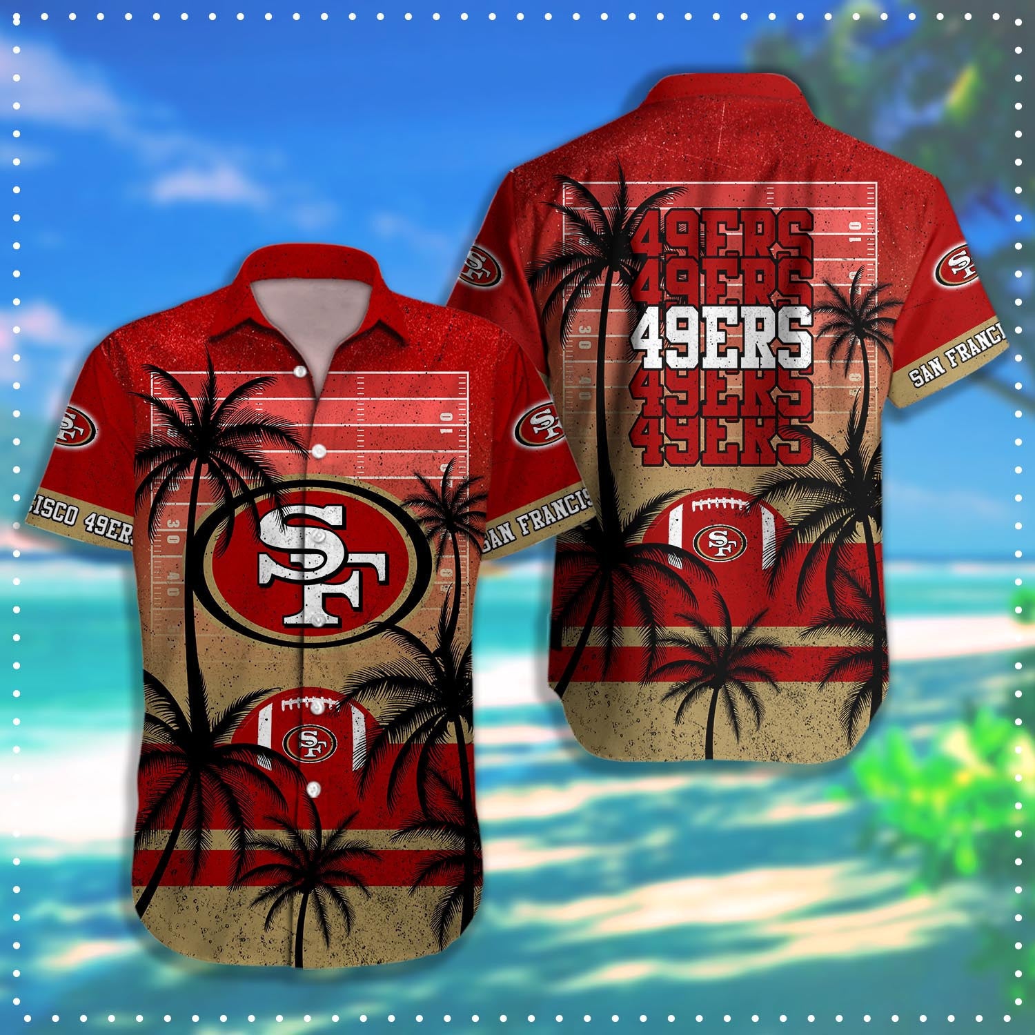 San Francisco 49ers NFL-Hawaii Shirt T-47975