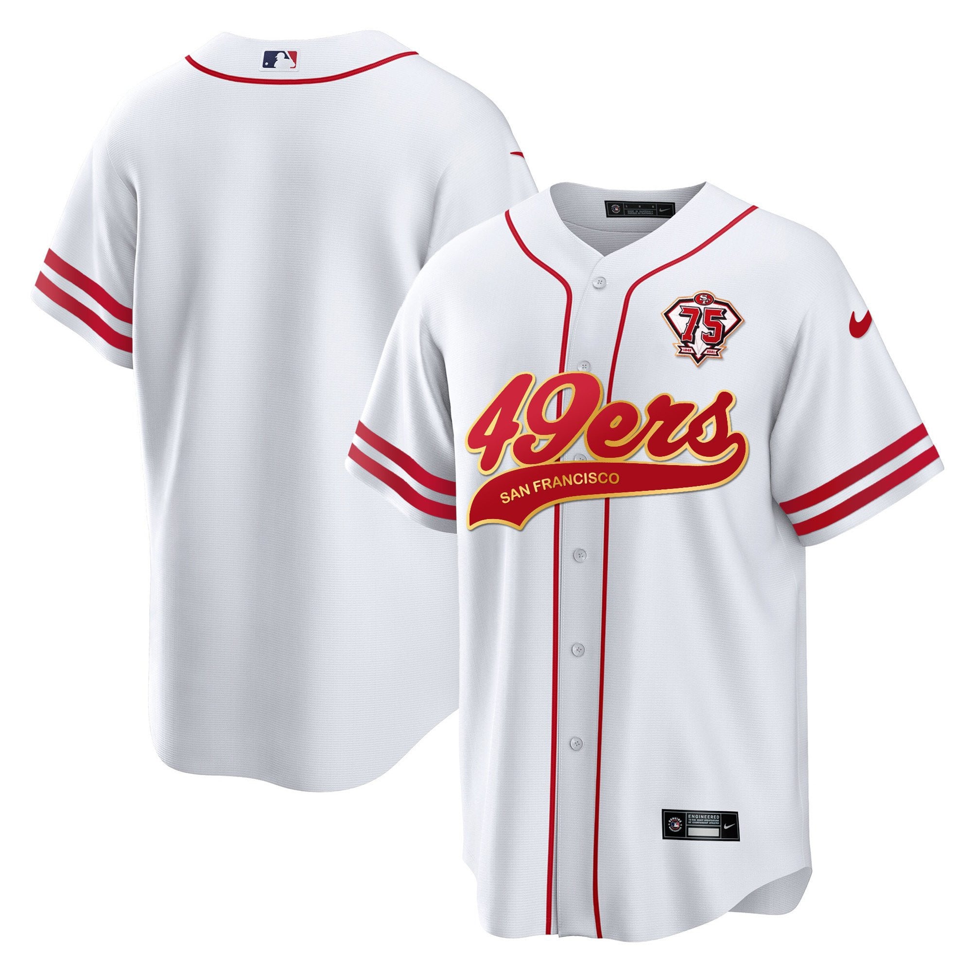 Men's 49ers Cool Base Gold Limited Jersey V2 - All Stitched