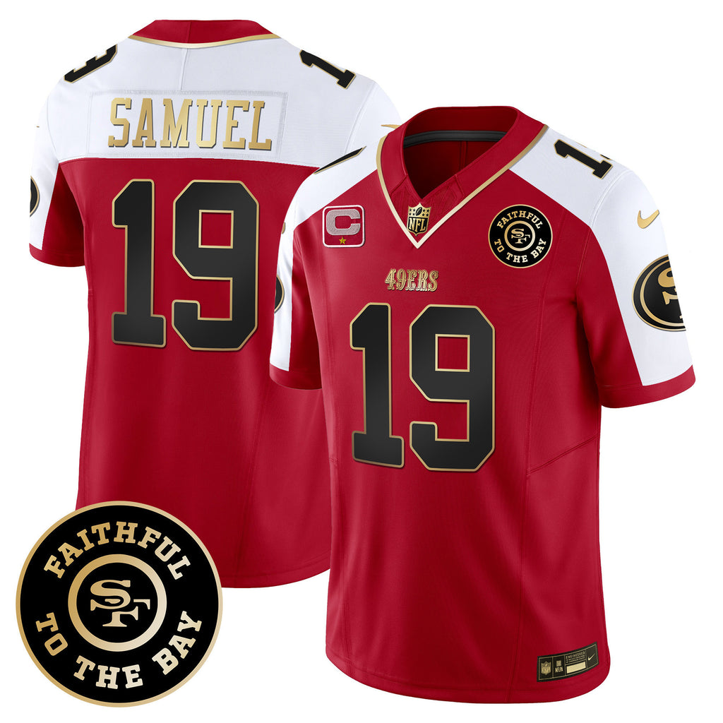 Men's 49ers Faithful To The Bay Patch Vapor Limited Jersey - All Stitched