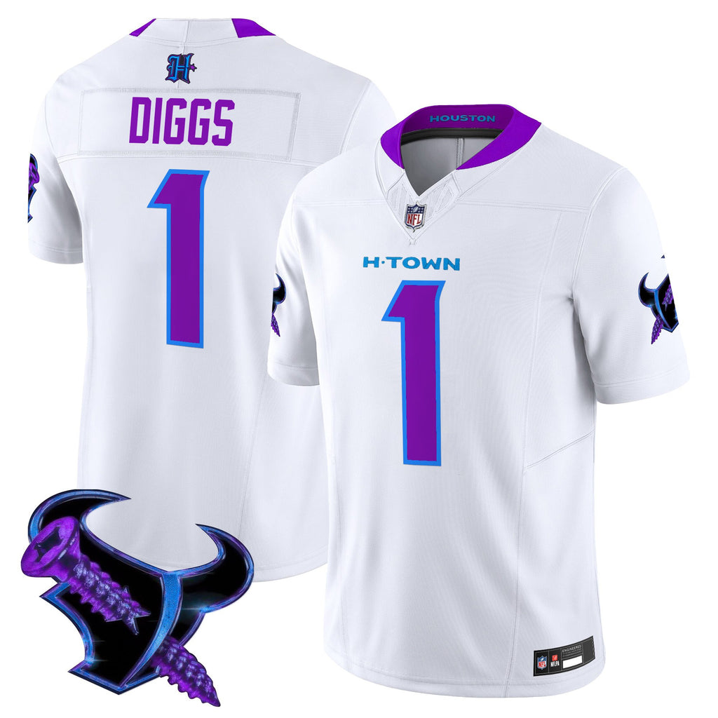 Men's Houston Texans 2025 DJ Screw Vapor Limited Jersey - All Stitched