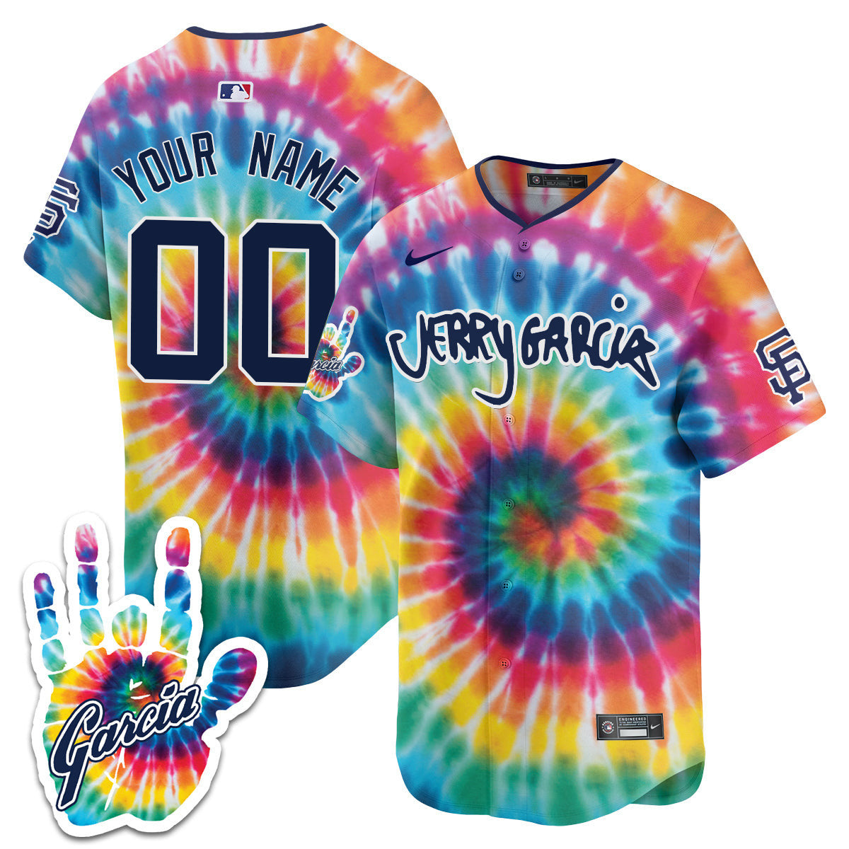 Custom - Men's Giants Jerry Garcia 2024 Limited Jersey