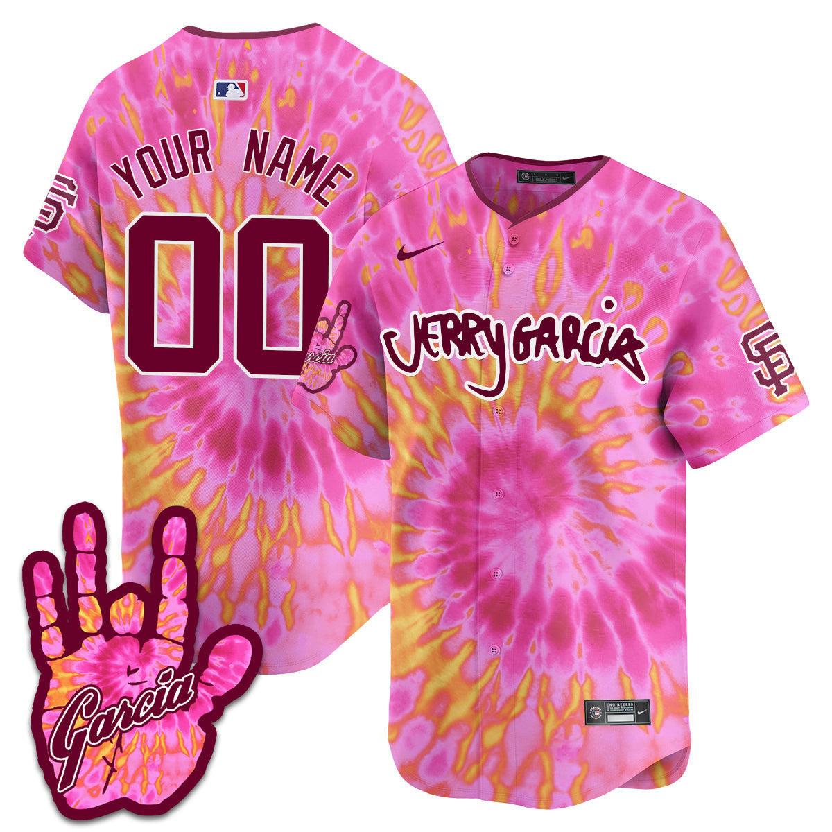 Custom - Men's Giants Jerry Garcia 2024 Limited Jersey