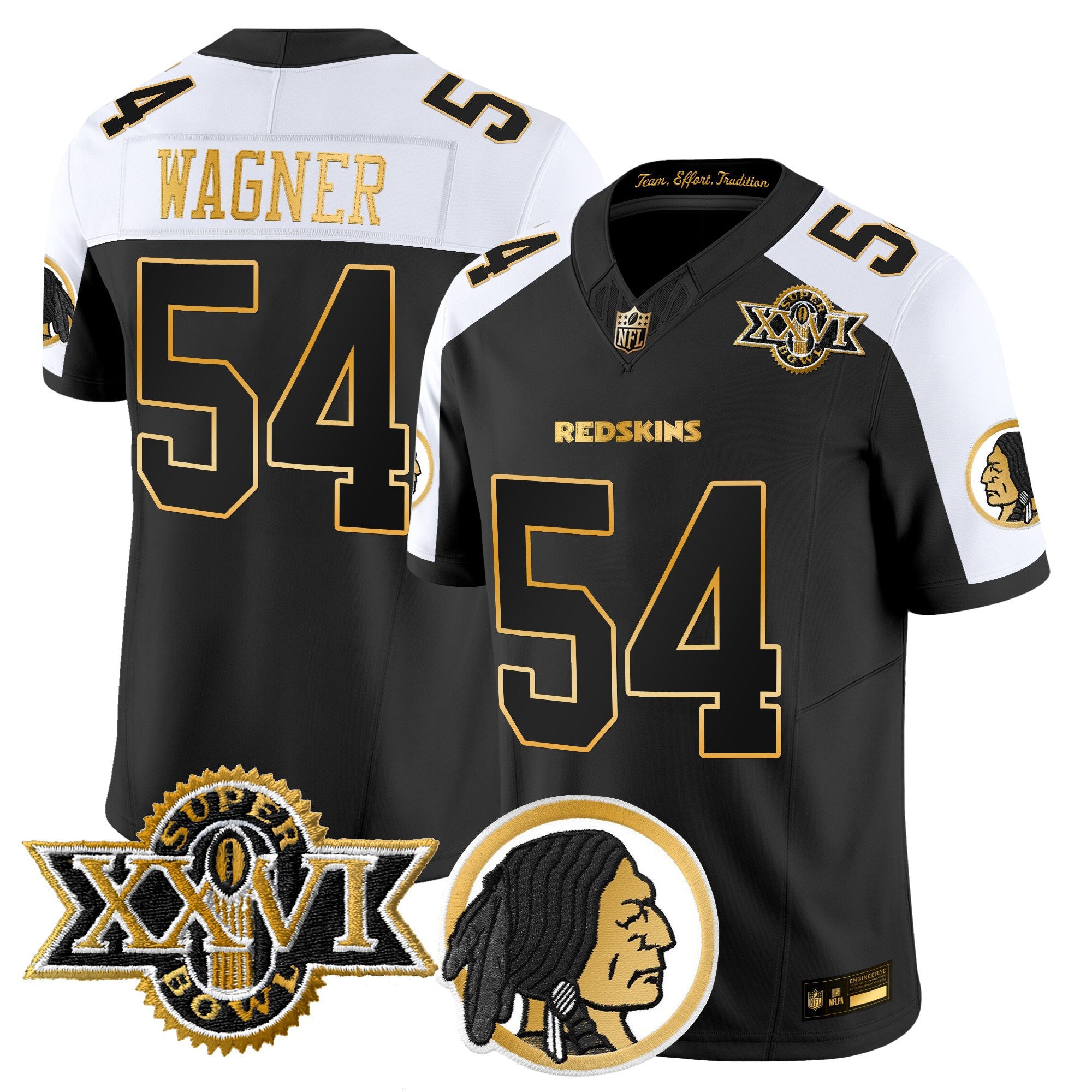 Men's Washington Redskins Throwback 1992 Super Bowl XXVI Patch Gold Vapor Limited Jersey - All Stitched