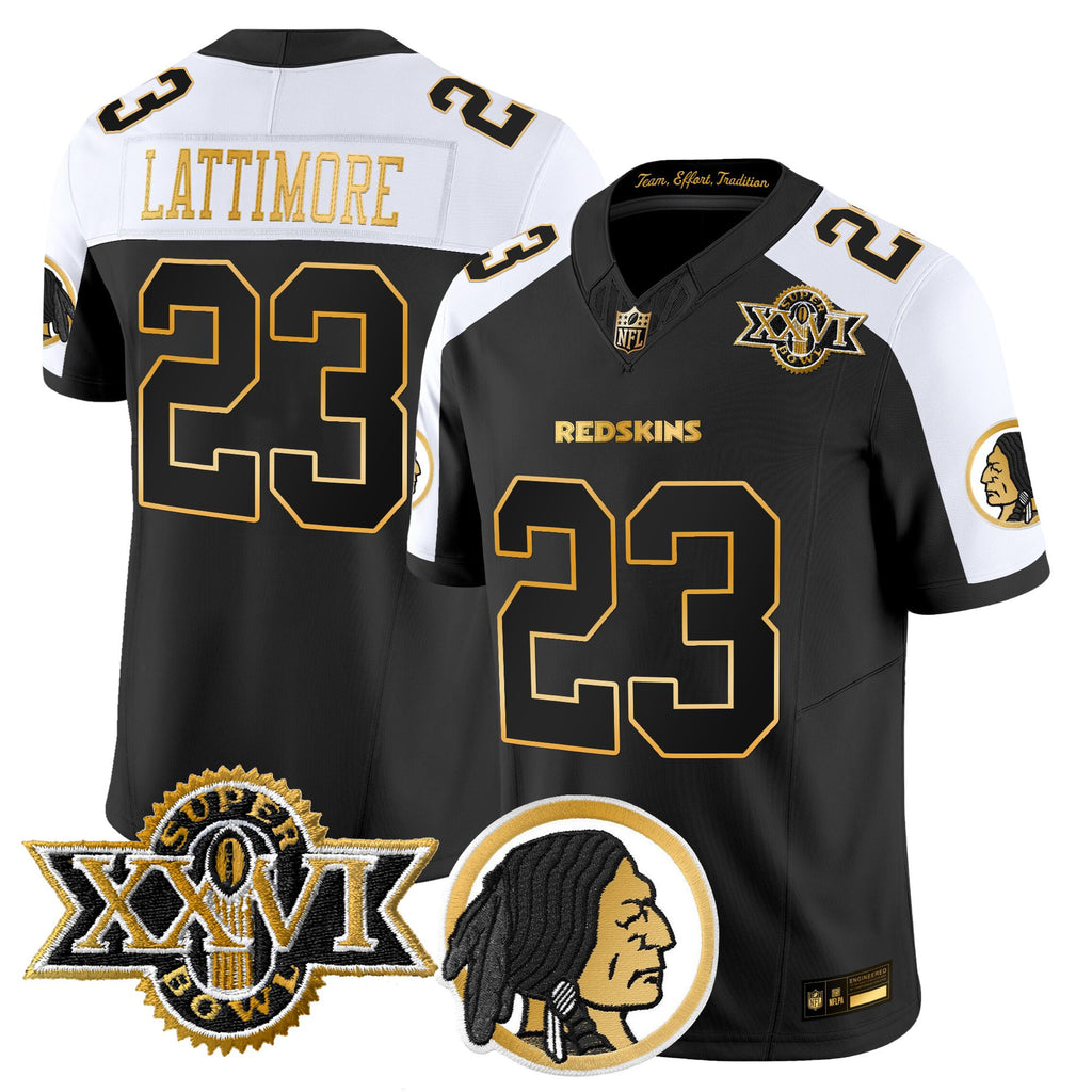 Men's Washington Redskins Throwback 1992 Super Bowl XXVI Patch Gold Vapor Limited Jersey - All Stitched
