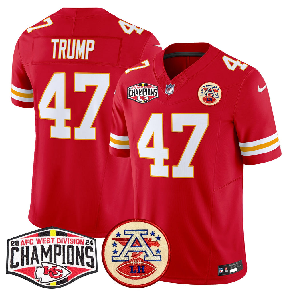 Men's Chiefs 2024 AFC West Division Champions Patch Vapor Limited Jersey - All Stitched